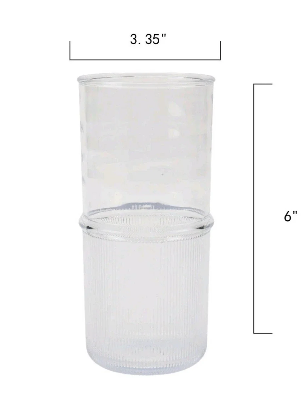 Better Homes & Gardens Tall Clear Ribbed Tritan Tumbler